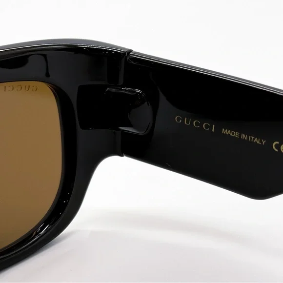 NEW GUCCI GG1545S 002 OVERSIZED BROWN WOMEN SUNGLASSES GUCCI - Picture 6 of 9